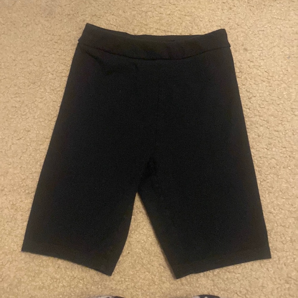 black bike shorts